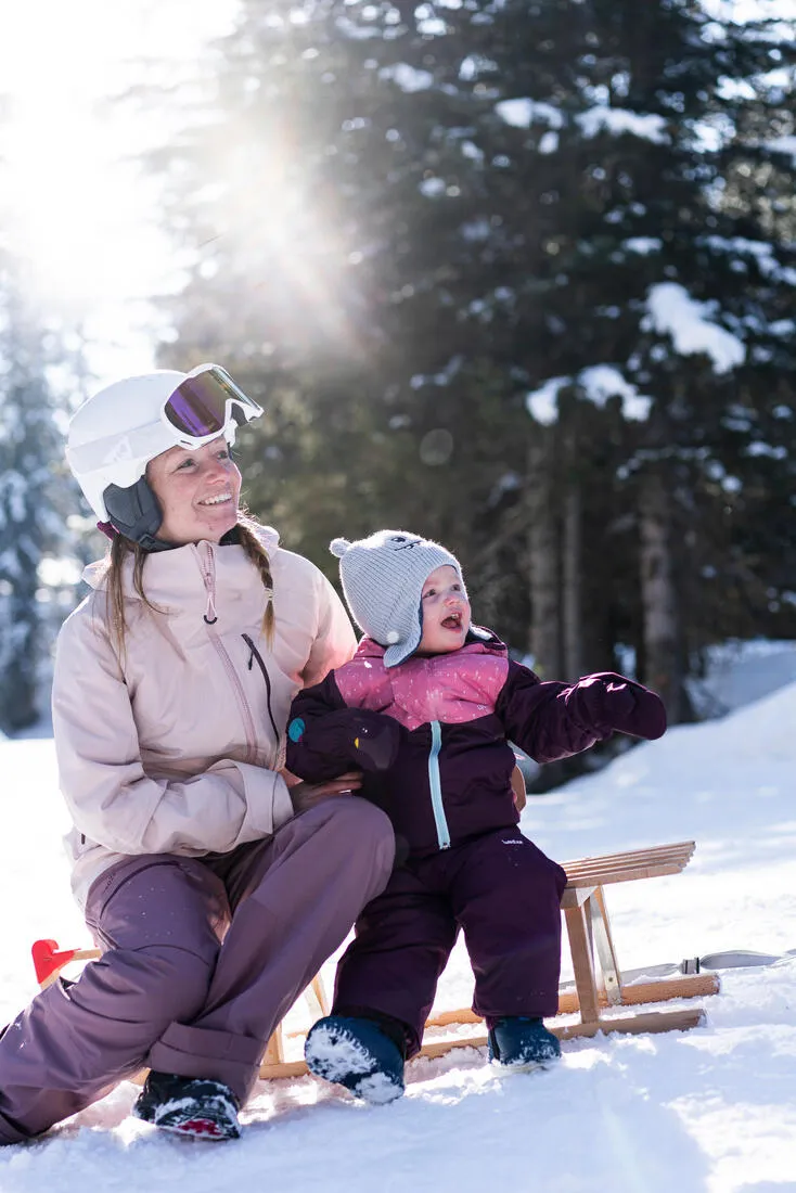 Wedze Warm Lugiklip Baby Ski Mittens