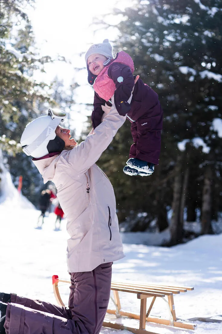 Wedze Warm Lugiklip Baby Ski Mittens
